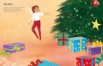 Carte cu stickere, SDD CHRISTMAS FAIRIES, Usborne - imagine 3