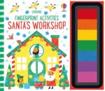 Carti cu activitati, FINGERPRINT ACTIVITIES SANTA'S WORKSHOP, Usborne, + 3 ani