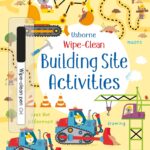 Carte WIPE-CLEAN BUILDING SITE ACTIVITIES, Usborne, + 3 ani