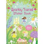 Carte cu stickere, LITTLE SPARKLY FAIRIES STICKER BOOK, Usborne, + 3 ani