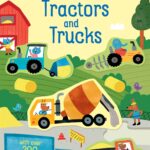 Carte cu stickere, LITTLE FIRST STICKERS TRACTORS AND TRUCKS, Usborne