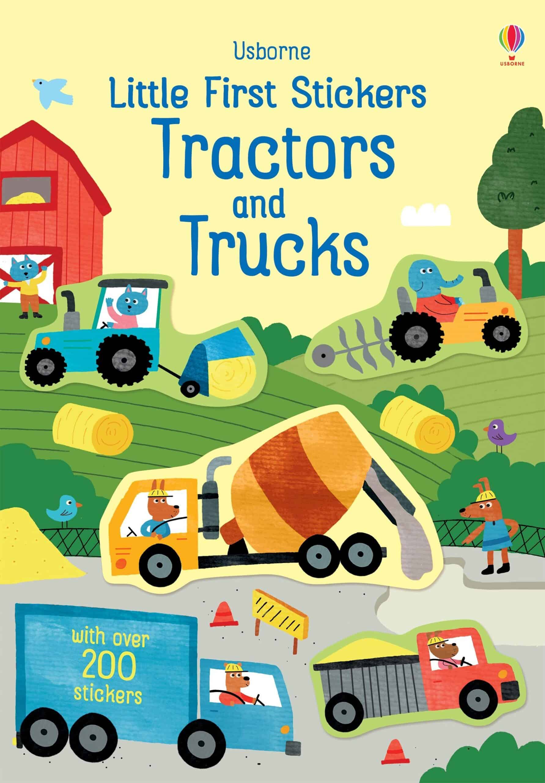 9781474968188_cover_image_1681776703-scaled-1.jpg Carte cu stickere, LITTLE FIRST STICKERS TRACTORS AND TRUCKS, Usborne - imagine 1
