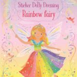 Carte cu stickere,  LITTLE STICKER DOLLY DRESSING RAINBOW FAIRY, Usborne
