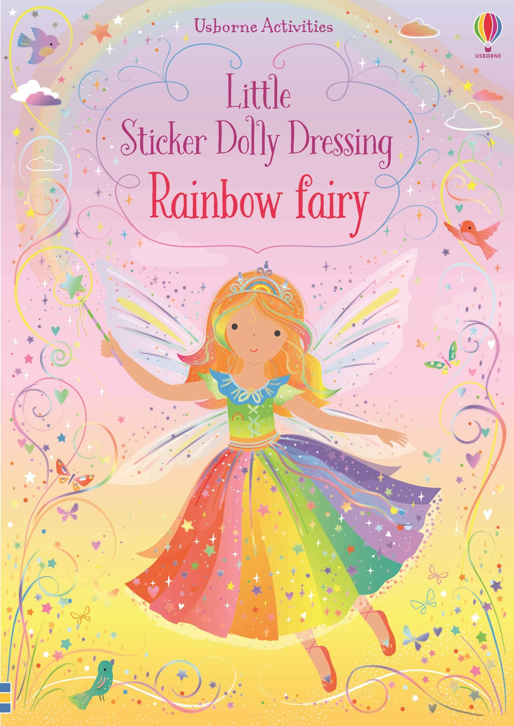 9781474978330_cover_image.jpg Carte cu stickere, LITTLE STICKER DOLLY DRESSING RAINBOW FAIRY, Usborne - imagine 1