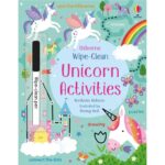 Carte WIPE-CLEAN UNICORN ACTIVITIES, Usborne, + 3 ani