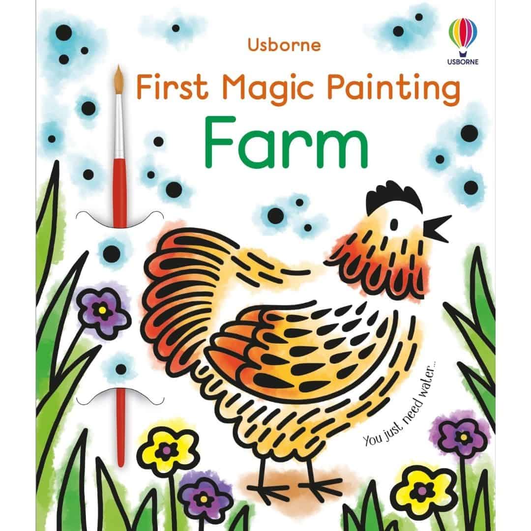 9781474996419.jpg Carte FIRST MAGIC PAINTING FARM, Usborne - imagine 1