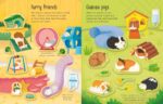 Carte cu stickere, FIRST STICKER BOOK PETS, Usborne, + 3 ani - imagine 3