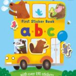 Carte cu stickere, FIRST STICKER BOOK ABC, Usborne, + 3 ani