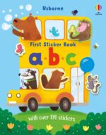 Carte cu stickere, FIRST STICKER BOOK ABC, Usborne, + 3 ani