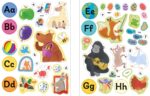 Carte cu stickere, FIRST STICKER BOOK ABC, Usborne, + 3 ani - imagine 3