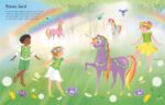 Carte cu stickere, STICKER DOLLY DRESSING RAINBOW UNICORNS, Usborne - imagine 3