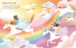 Carte cu stickere, STICKER DOLLY DRESSING RAINBOW UNICORNS, Usborne - imagine 5