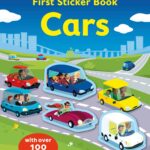 Carte cu stickere, FIRST STICKER BOOK CARS, Usborne, + 3 ani