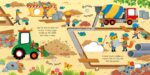 Carte senzoriala cu sunete, BUILDING SITE SOUNDS, Usborne, + 6 luni - imagine 3