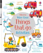 Carte WIPE-CLEAN THINGS THAT GO ACTIVITIES, Usborne, + 3 ani