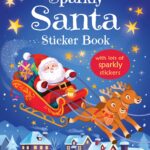 Carte cu stickere Sparkly Santa Sticker Book, Usborne, + 3 ani