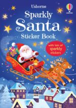 Carte cu stickere Sparkly Santa Sticker Book, Usborne, + 3 ani