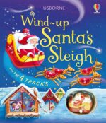 Carte cu jucarie Wind-Up Santa's Sleigh, Usborne, + 2 ani