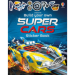 Carte cu stickere, BUILD YOUR OWN SUPERCARS STICKER BOOK, Usborne, + 3 ani