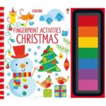 Carte cu activitati, FINGERPRINT ACTIVITIES CHRISTMAS, Usborne, + 3 ani