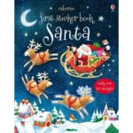 Carte cu stickere, FIRST STICKER SANTA, Usborne, + 3 ani