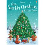 Carte cu stickere, LITTLE SPARKLY CHRISTMAS STICKER BOOK, Usborne, + 3 ani