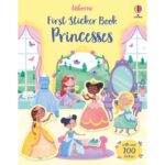 Carte cu stickere, FIRST STICKER BOOK PRINCESSES, Usborne, + 3 ani
