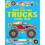 Carte cu stickere, BUILD YOUR OWN TRUCKS STICKER, Usborne, + 3 ani