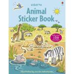 Carte cu stickere, FIRST STICKER BOOK ANIMALS, Usborne, + 3 ani