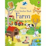 Carte cu stickere, FIRST STICKER BOOK FARM, Usborne, + 3 ani