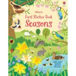 Carte cu stickere, FIRST STICKER BOOK SEASONS, Usborne, + 3 ani