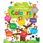 Carte cu clapete, LIFT THE FLAP COLOURS BOOK, Usborne, + 6 luni