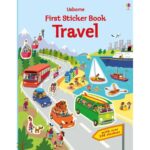 Carte cu stickere, FIRST STICKER BOOK TRAVEL, Usborne, + 3 ani