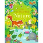 Carte cu stickere, FIRST STICKER BOOK NATURE, Usborne, + 3 ani