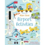 Carte WIPE-CLEAN AIRPORT ACTIVITIES, Usborne, + 3 ani
