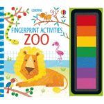 Carti cu activitati, FINGERPRINT ACTIVITIES ZOO, Usborne, + 3 ani