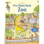 Carte cu stickere, FIRST STICKER THE ZOO, Usborne, + 3 ani