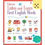 Carte LISTEN & LEARN FIRST ENGLISH WORDS, Usborne, + 6 luni