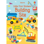 Carte cu stickere, LITTLE FIRST STICKERS BUILDING SITE, Usborne