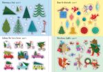 Carte cu stickere, SPARKLY CHRISTMAS TREES STICKER BOOK, Usborne, + 3 ani - imagine 2