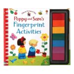 Carte cu activitati,  POPPY AND SAMS FINGERPRINT ACTIVITIES, Usborne