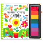 Carte cu activitati, FINGERPRINT ACTIVITIES GARDEN, Usborne, + 3 ani