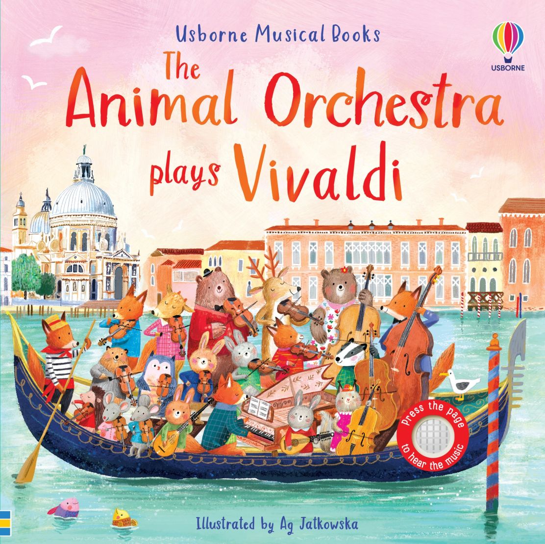 ee200335-deee-4f88-a09a-79a80fec93f6.jpg Carte muzicala, THE ANIMAL ORCHESTRA PLAYS VIVALDI, Usborne - imagine 1