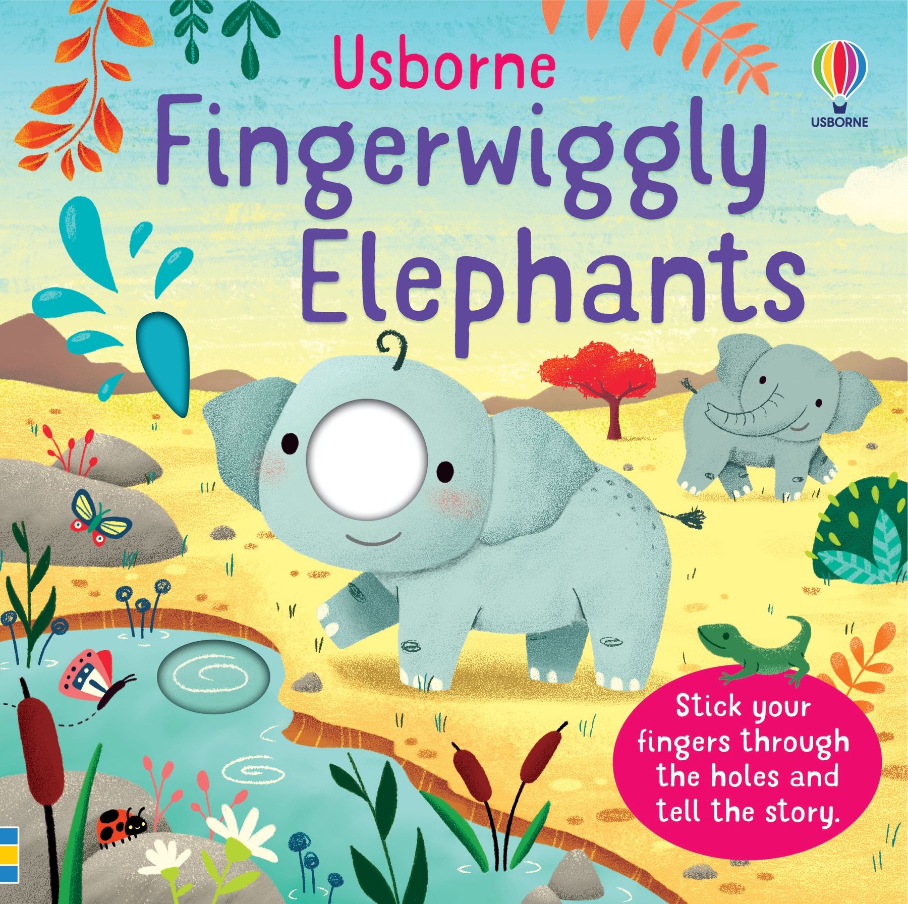 f501f51a-4ac6-4dc8-b3f0-bdc356b14123.jpg Carte senzoriala , FINGERWIGGLY ELEPHANTS, Usborne - imagine 1