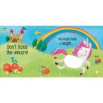Carte senzoriala cu sunete, DON'T TICKLE THE UNICORN!, Usborne, + 6 luni - imagine 2